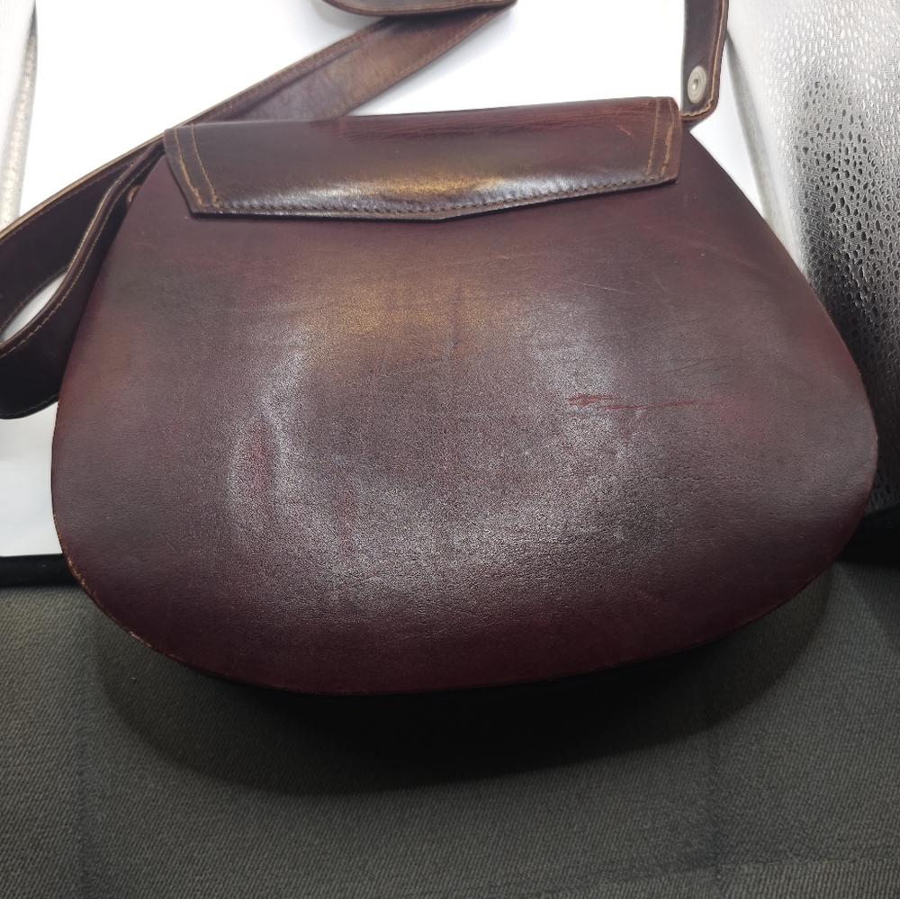 Vintage 1960’s Khorshid Khanoom Design Persian Leather Handbag shoulder - Picture 2 of 7